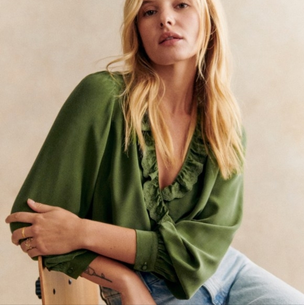 NWT Sezane Rosine Shirt Size 38/6 - Picture 3 of 13